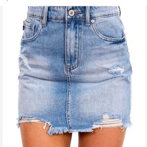 American Eagle Outfitters Blue Denim Mini Skirt